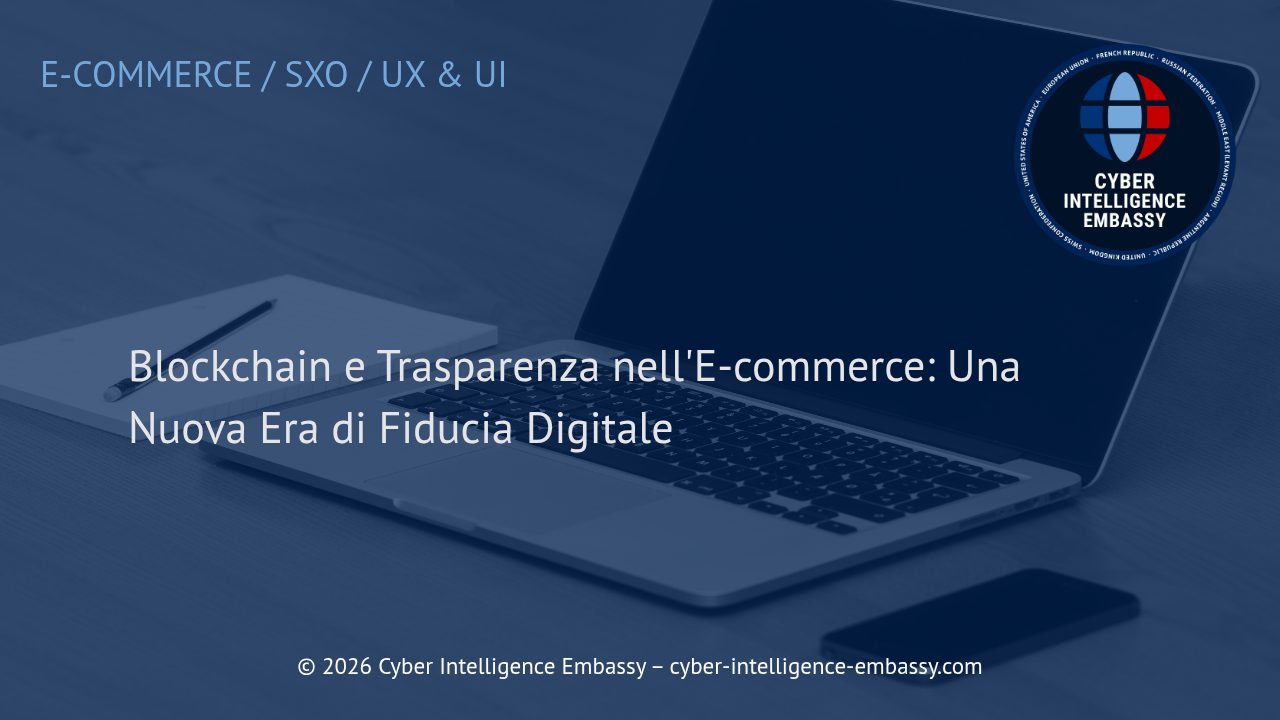 Blockchain e Trasparenza nell'E-commerce: Una Nuova Era di Fiducia Digitale