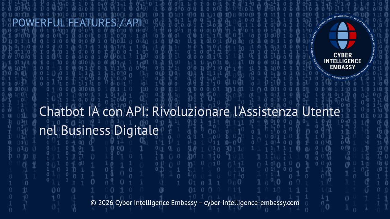 Chatbot IA con API: Rivoluzionare l'Assistenza Utente nel Business Digitale