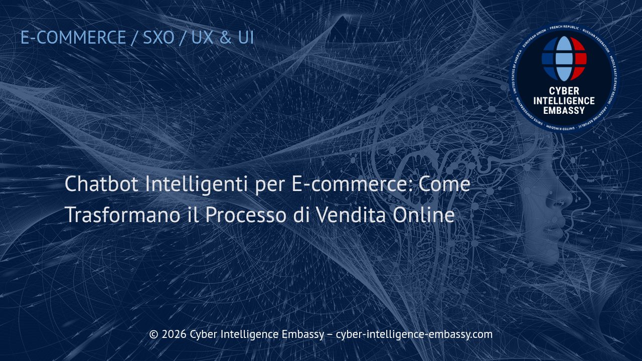 Chatbot Intelligenti per E-commerce: Come Trasformano il Processo di Vendita Online