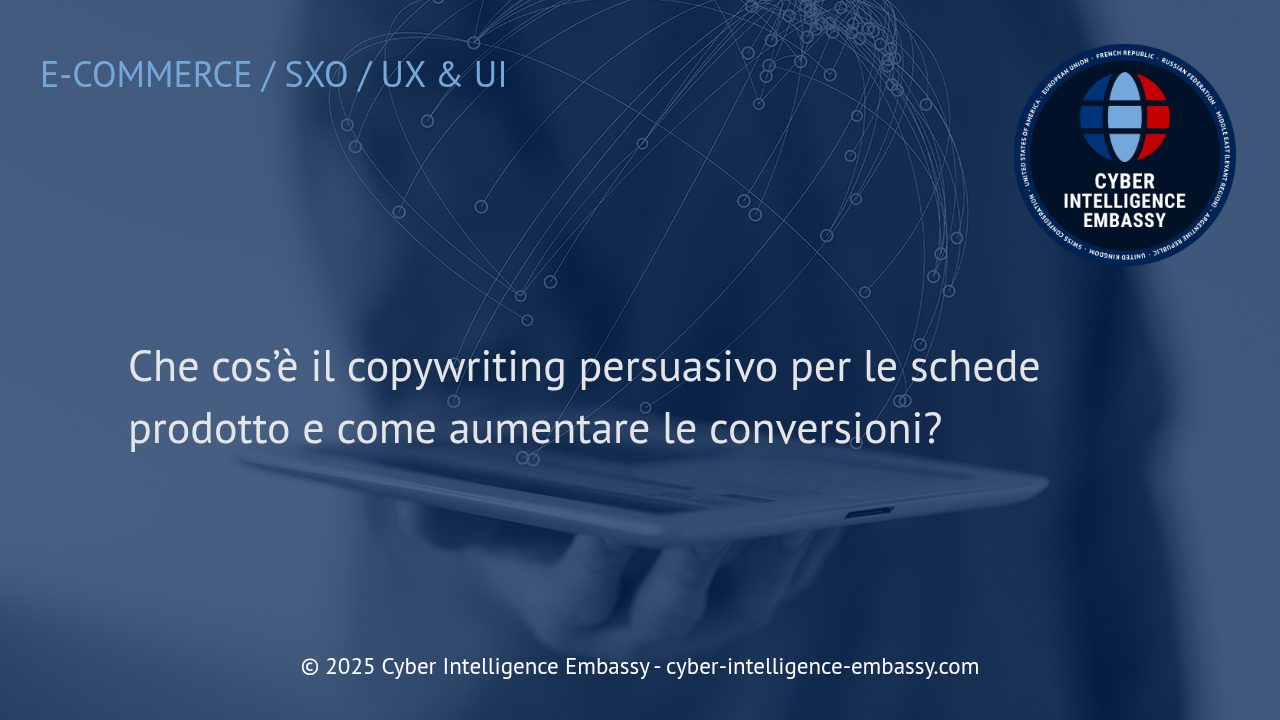 Copywriting Persuasivo: La Chiave per Schede Prodotto che Convertono