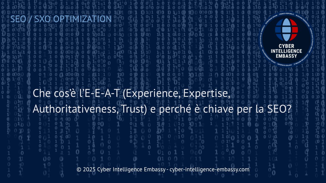 Perché L'E-E-A-T È la Bussola della SEO Moderna per le Aziende