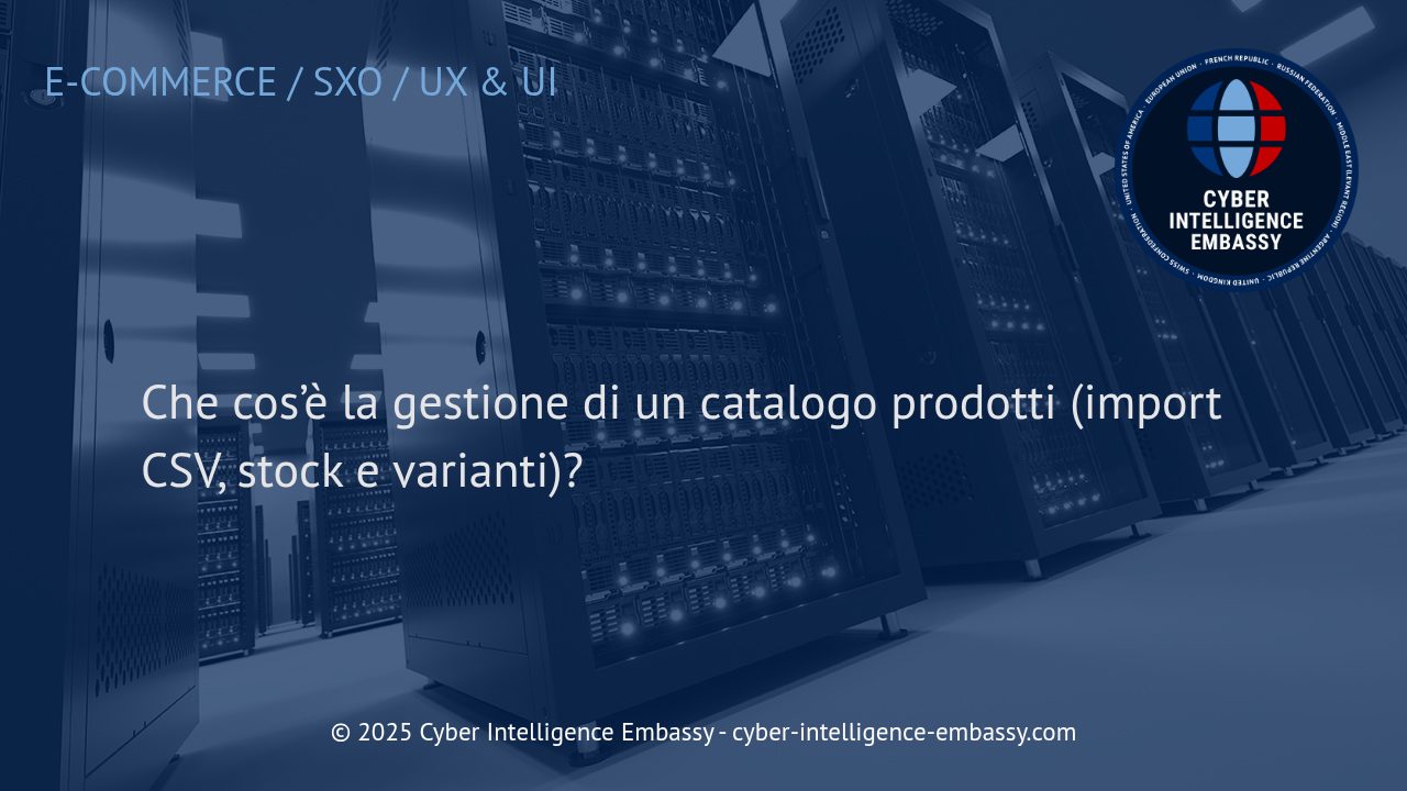 Gestione Strategica di un Catalogo Prodotti: Importazione CSV, Stock e Varianti
