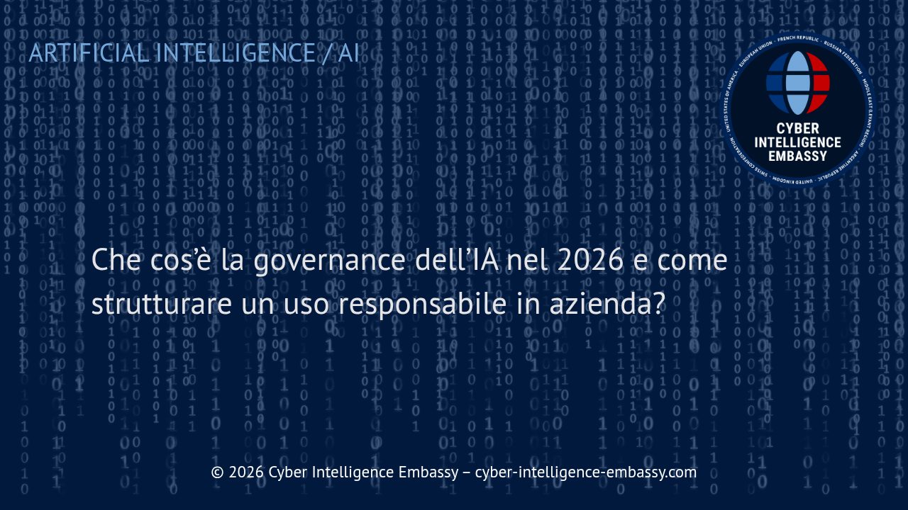 Che cos’è la governance dell’IA nel 2026 e come strutturare un uso responsabile in azienda?
