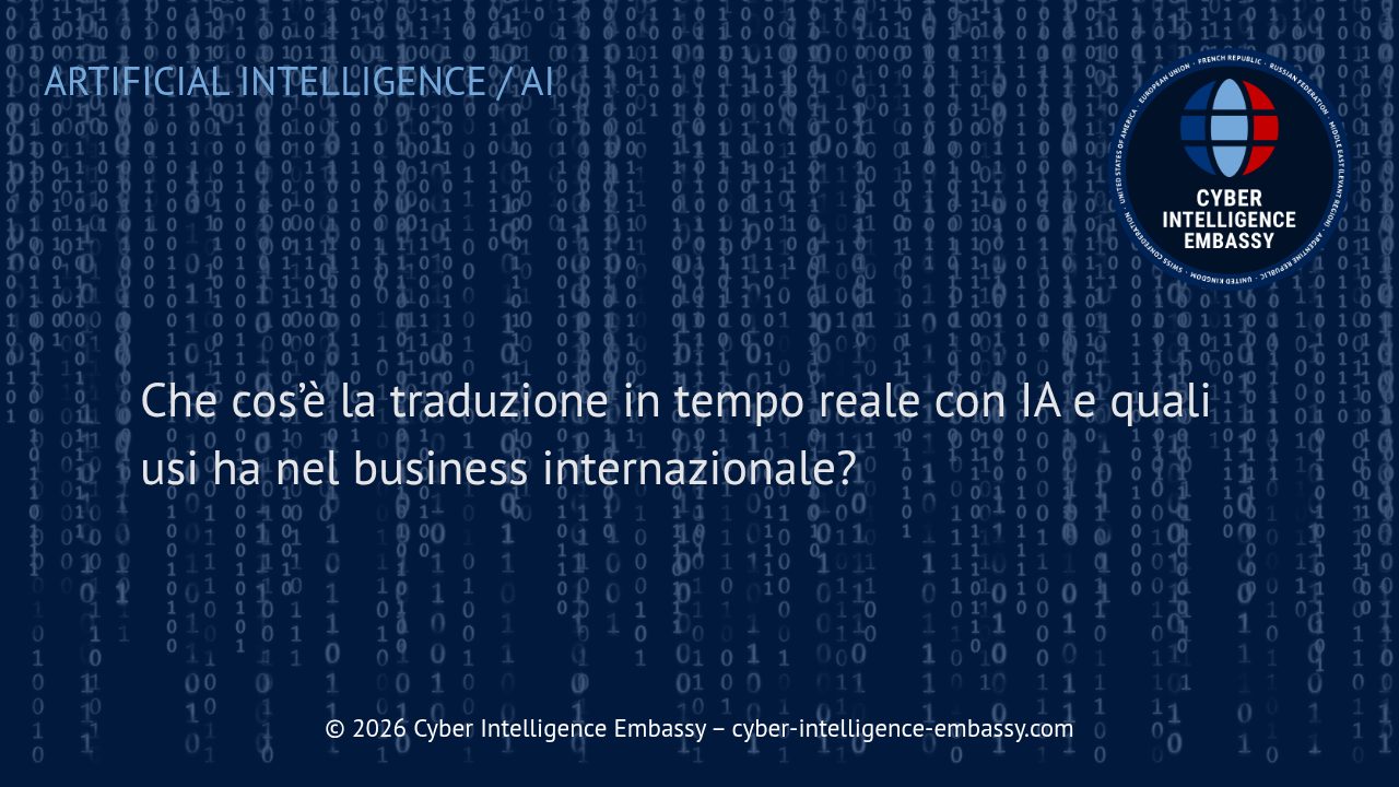 Che cos’è la traduzione in tempo reale con IA e quali usi ha nel business internazionale?