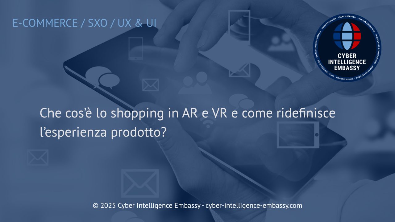 Shopping Immersivo: Come AR e VR Rivoluzionano l'Esperienza d'Acquisto