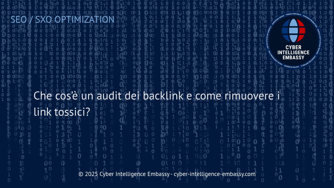 Audit dei Backlink: Come Identificare e Gestire Link Tossici per Proteggere il Tuo Sito