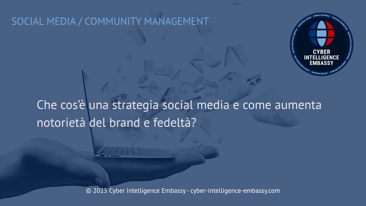 Strategia Social Media: Il Motore della Notorietà e della Fedeltà al Brand