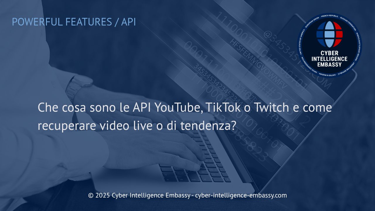 API di YouTube, TikTok e Twitch: Come Accedere a Video Live e di Tendenza in Modo Sicuro ed Efficiente
