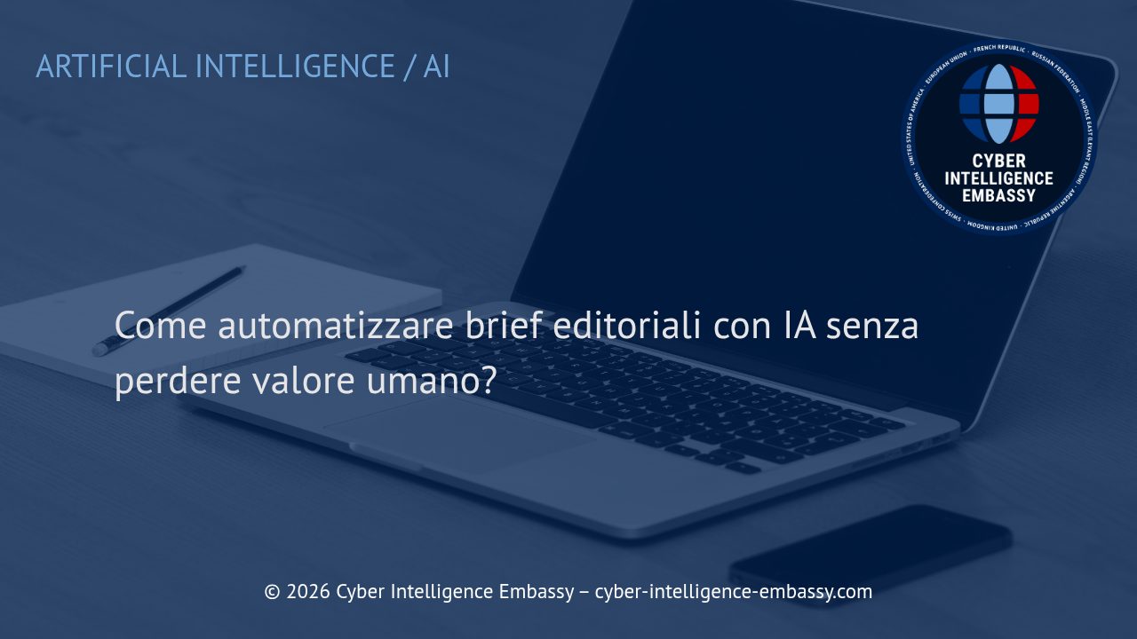 Come automatizzare brief editoriali con IA senza perdere valore umano?