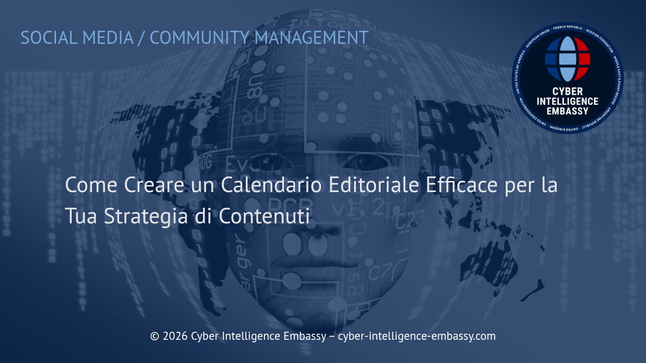 Come Creare un Calendario Editoriale Efficace per la Tua Strategia di Contenuti