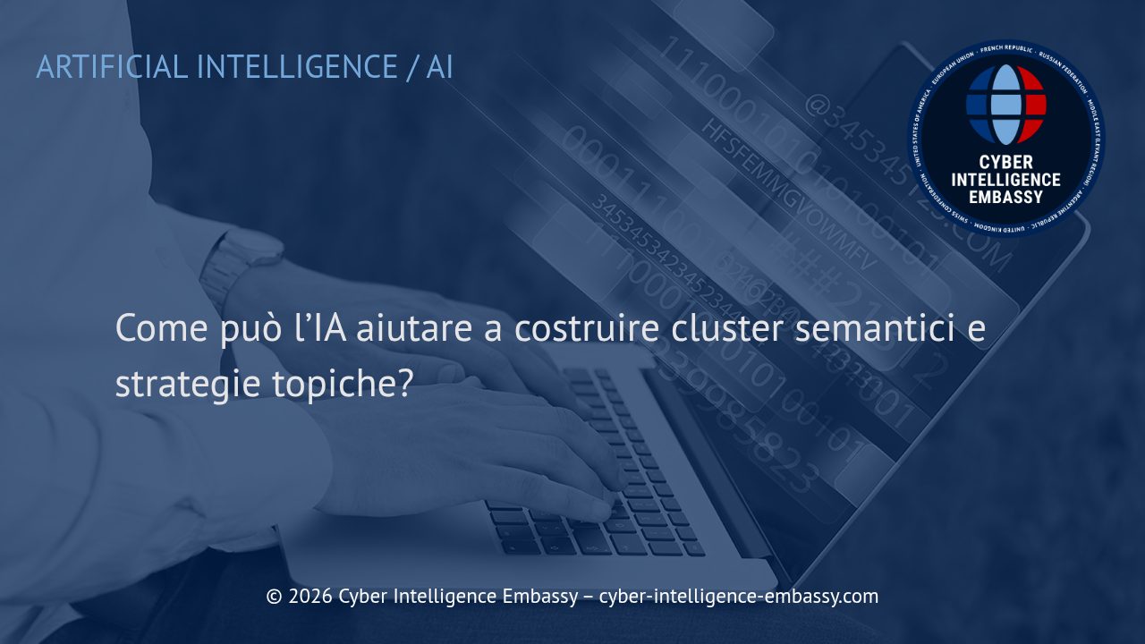 Come può l’IA aiutare a costruire cluster semantici e strategie topiche?
