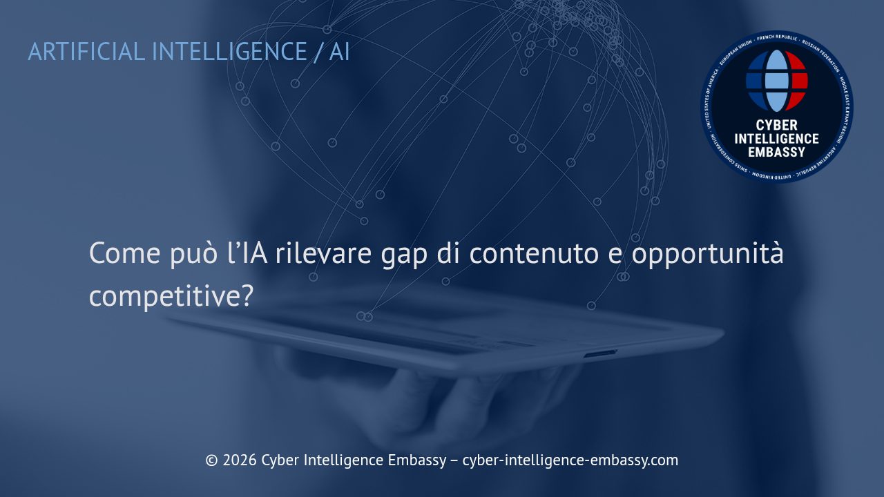 Come può l’IA rilevare gap di contenuto e opportunità competitive?