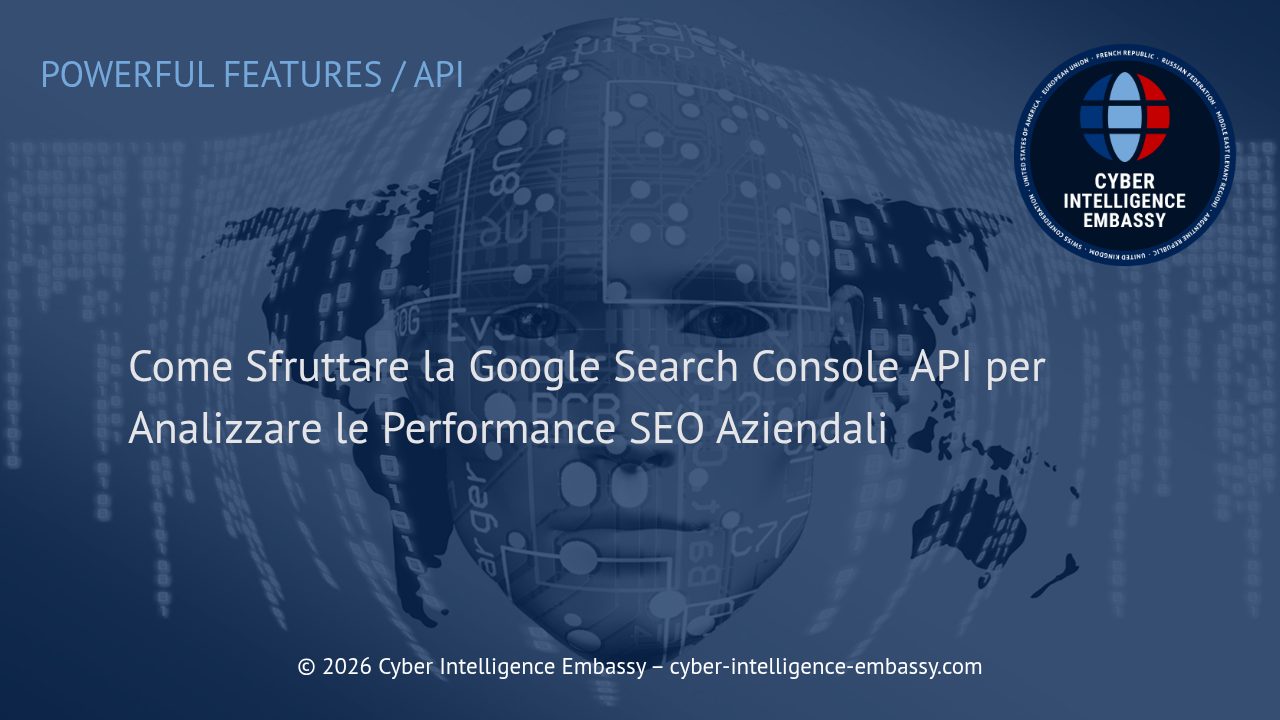 Come Sfruttare la Google Search Console API per Analizzare le Performance SEO Aziendali