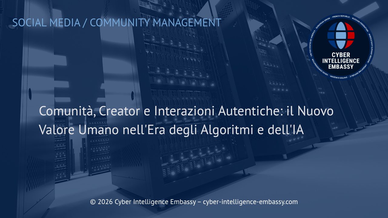 Comunità, Creator e Interazioni Autentiche: il Nuovo Valore Umano nell'Era degli Algoritmi e dell'IA