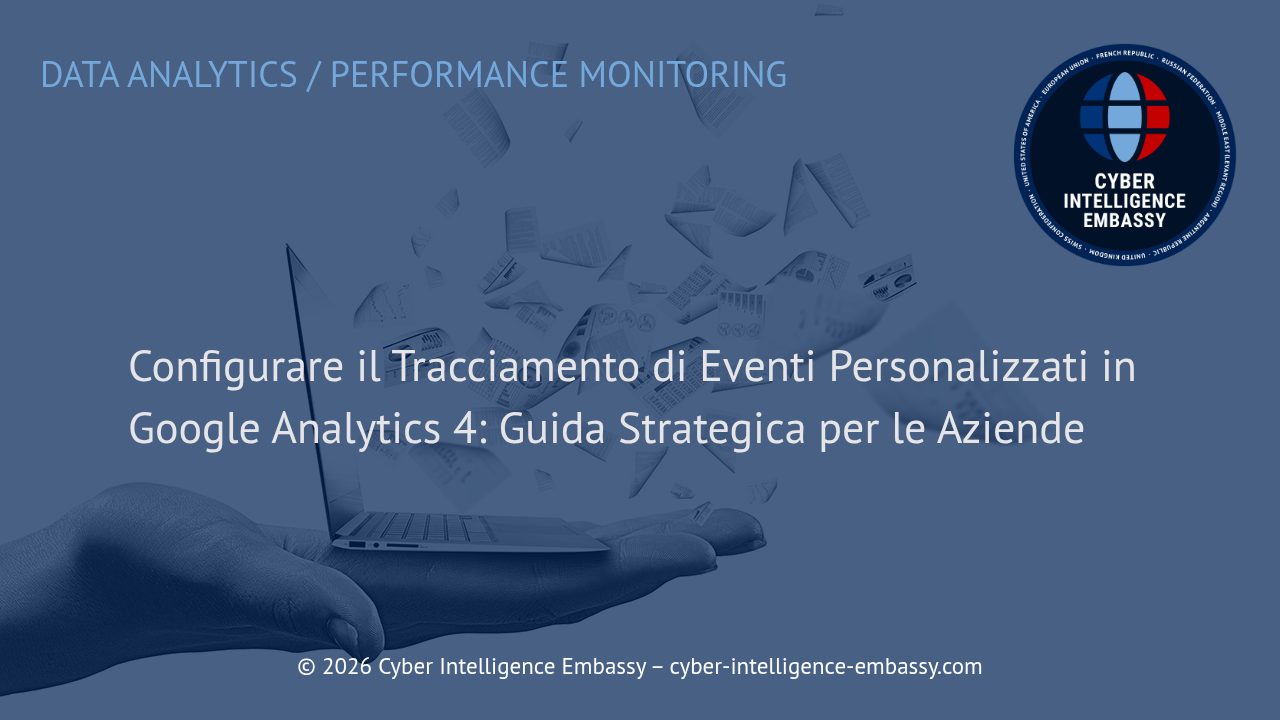 Configurare il Tracciamento di Eventi Personalizzati in Google Analytics 4: Guida Strategica per le Aziende