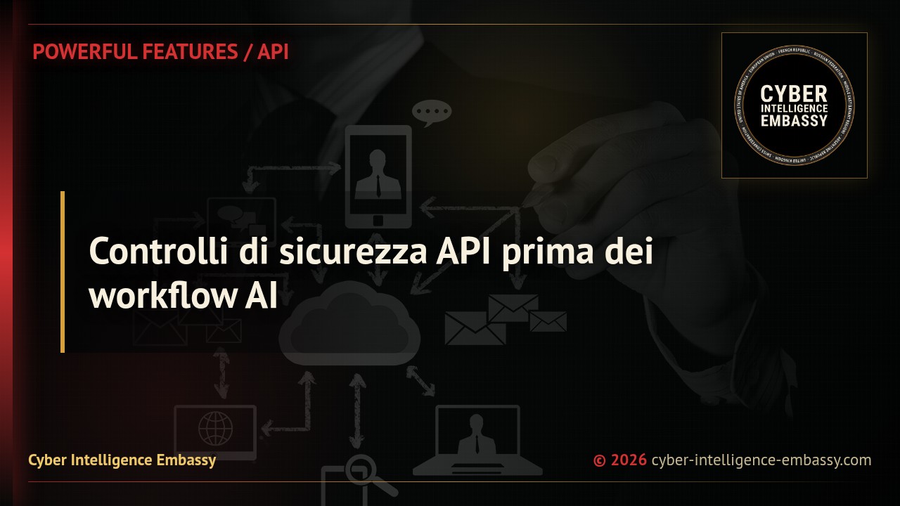 Controlli di sicurezza API prima dei workflow AI
