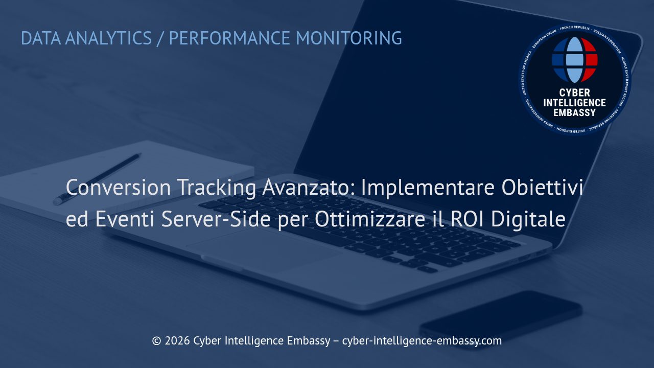 Conversion Tracking Avanzato: Implementare Obiettivi ed Eventi Server-Side per Ottimizzare il ROI Digitale