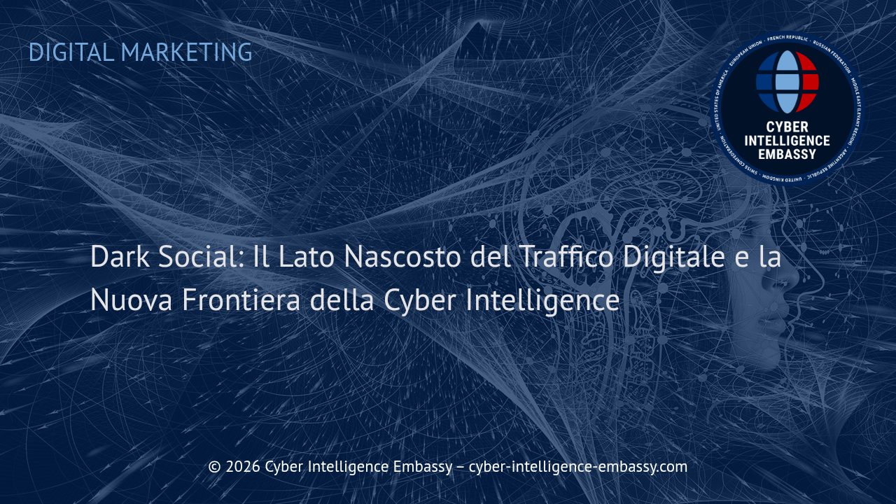 Dark Social: Il Lato Nascosto del Traffico Digitale e la Nuova Frontiera della Cyber Intelligence