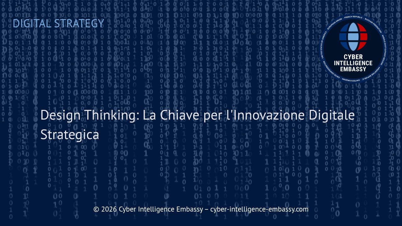 Design Thinking: La Chiave per l'Innovazione Digitale Strategica