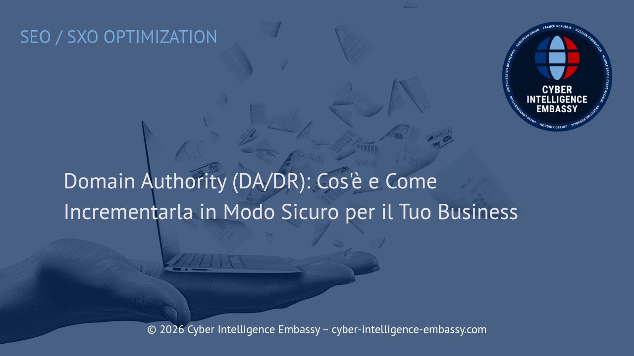 Domain Authority (DA/DR): Cos'è e Come Incrementarla in Modo Sicuro per il Tuo Business
