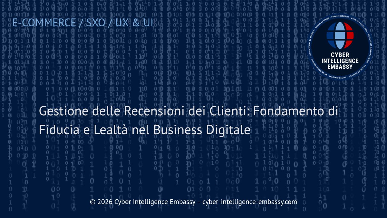Gestione delle Recensioni dei Clienti: Fondamento di Fiducia e Lealtà nel Business Digitale
