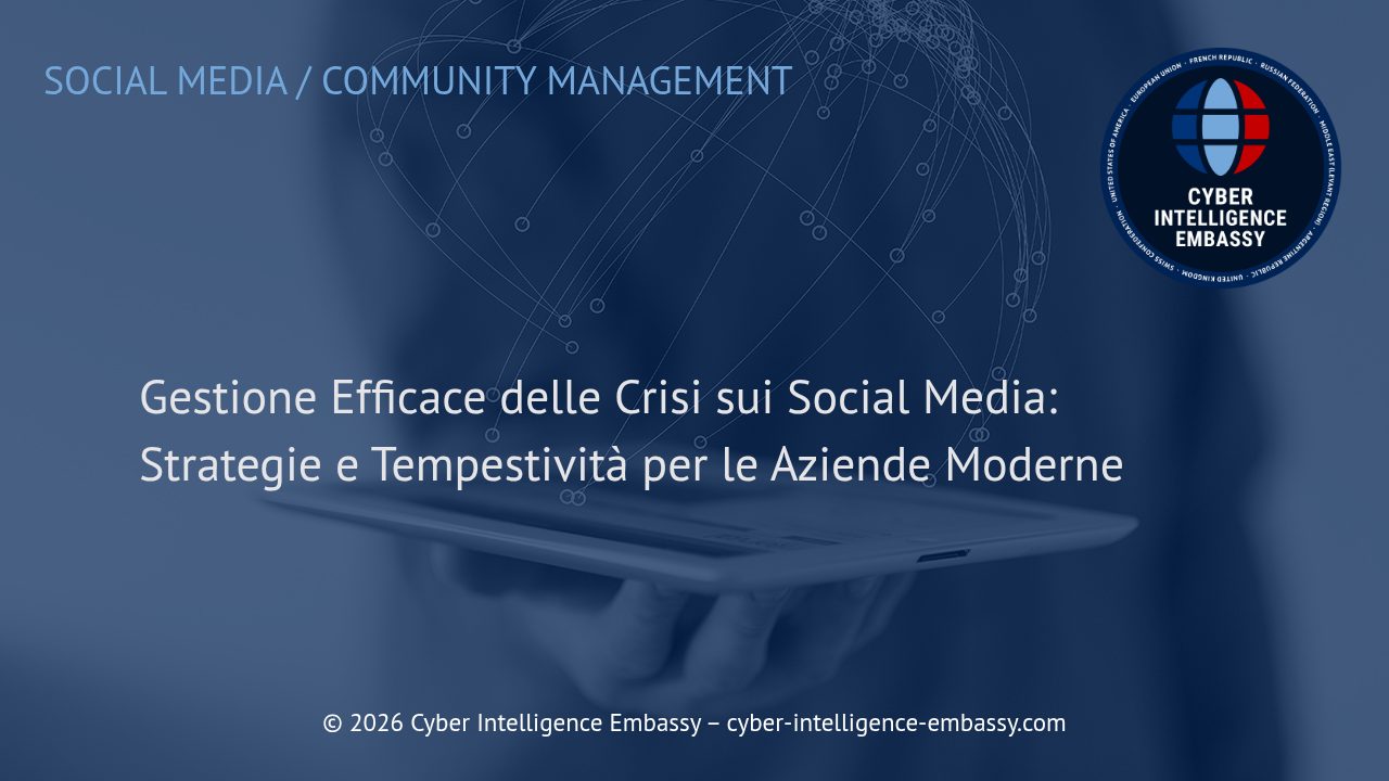 Gestione Efficace delle Crisi sui Social Media: Strategie e Tempestività per le Aziende Moderne