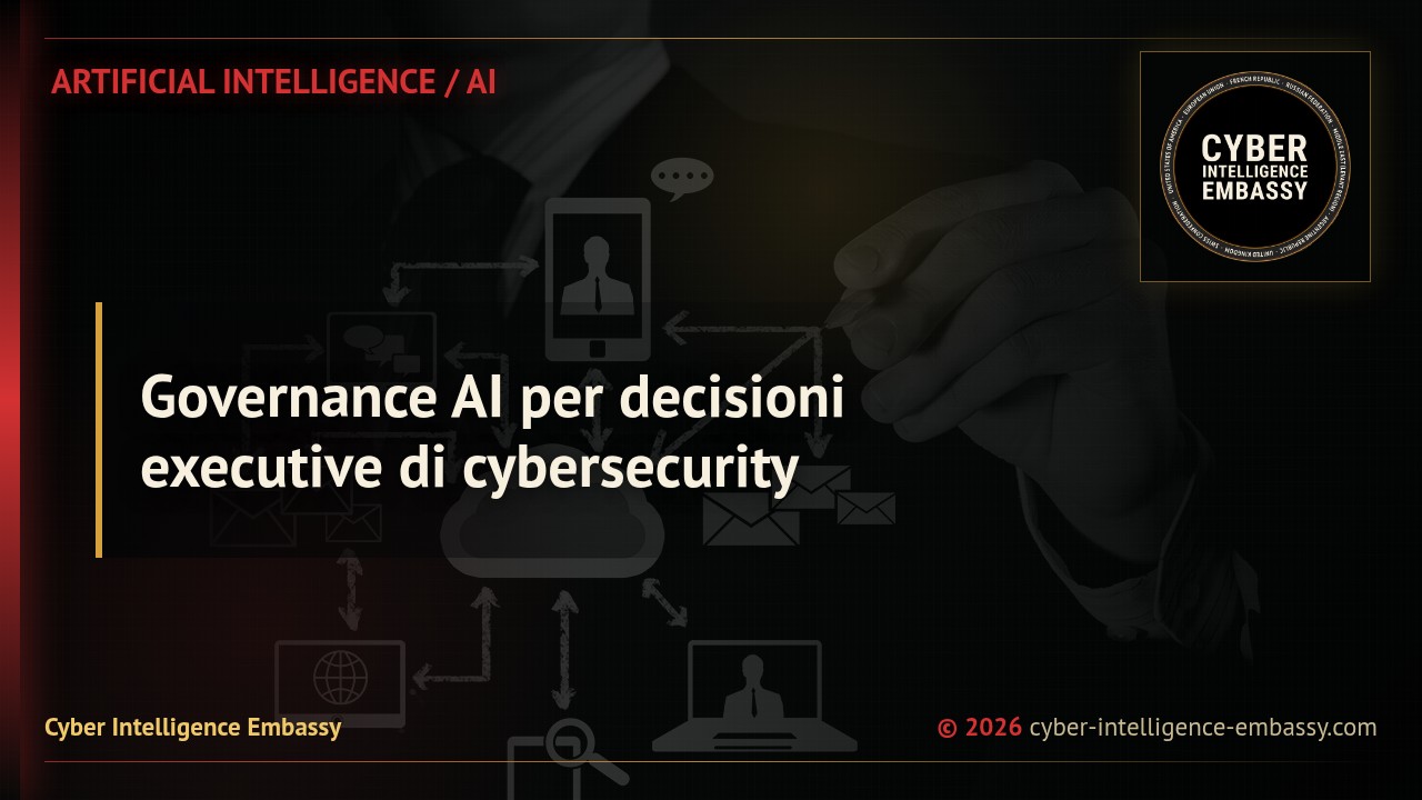 Governance AI per decisioni executive di cybersecurity