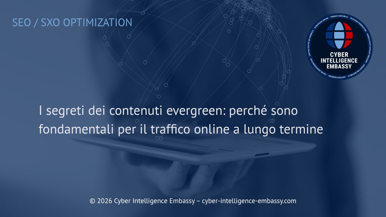 I segreti dei contenuti evergreen: perché sono fondamentali per il traffico online a lungo termine