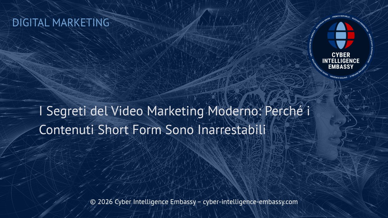 I Segreti del Video Marketing Moderno: Perché i Contenuti Short Form Sono Inarrestabili