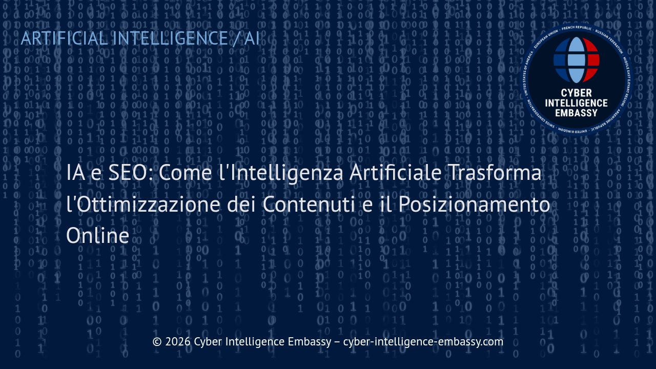 IA e SEO: Come l'Intelligenza Artificiale Trasforma l'Ottimizzazione dei Contenuti e il Posizionamento Online