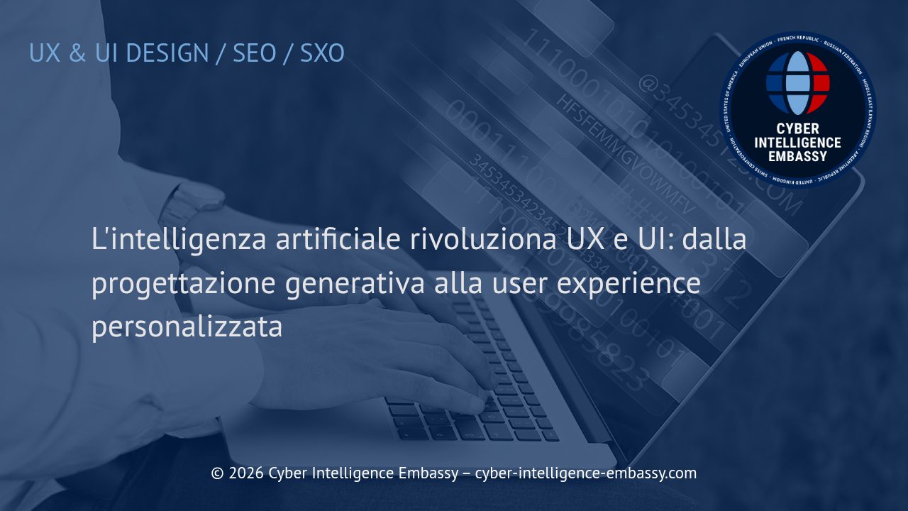 L'intelligenza artificiale rivoluziona UX e UI: dalla progettazione generativa alla user experience personalizzata