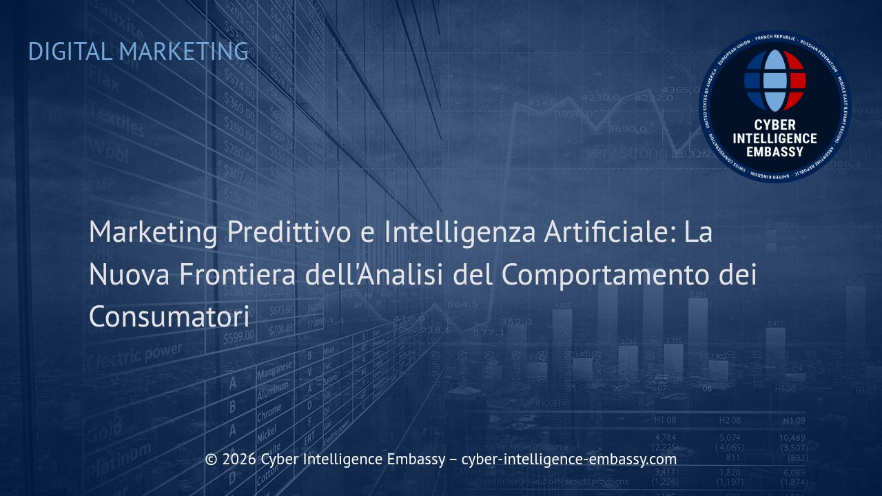 Marketing Predittivo e Intelligenza Artificiale: La Nuova Frontiera dell'Analisi del Comportamento dei Consumatori