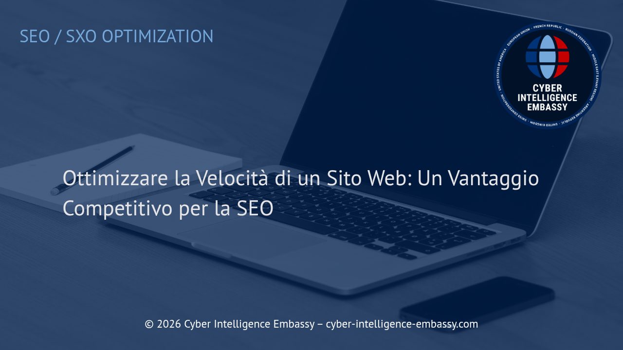 Ottimizzare la Velocità di un Sito Web: Un Vantaggio Competitivo per la SEO