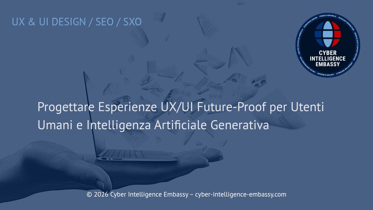 Progettare Esperienze UX/UI Future-Proof per Utenti Umani e Intelligenza Artificiale Generativa