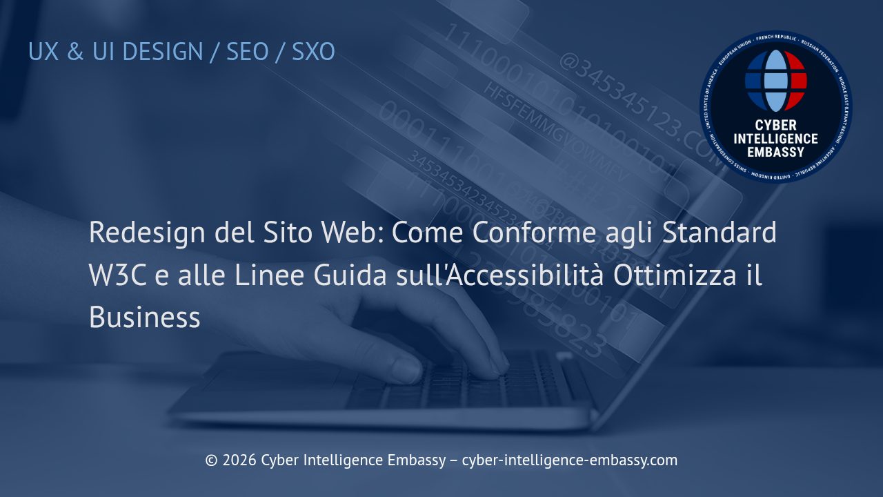 Redesign del Sito Web: Come Conforme agli Standard W3C e alle Linee Guida sull'Accessibilità Ottimizza il Business