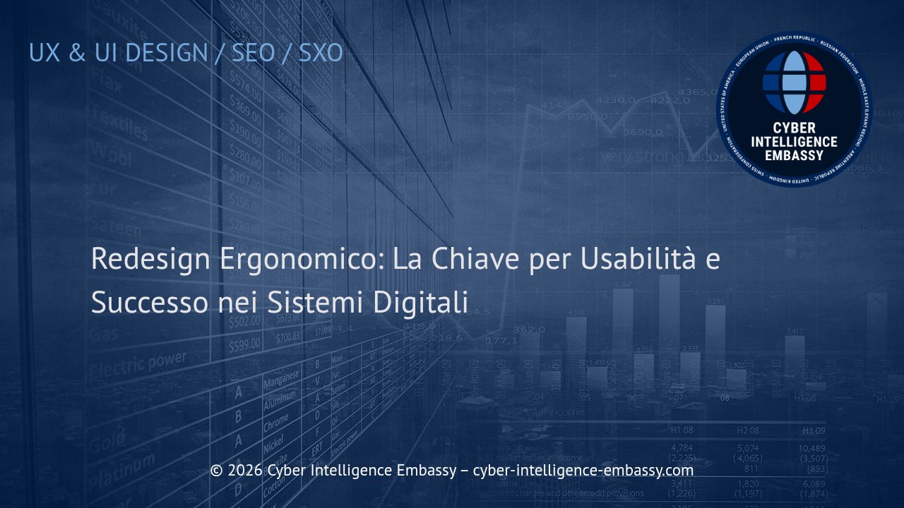 Redesign Ergonomico: La Chiave per Usabilità e Successo nei Sistemi Digitali
