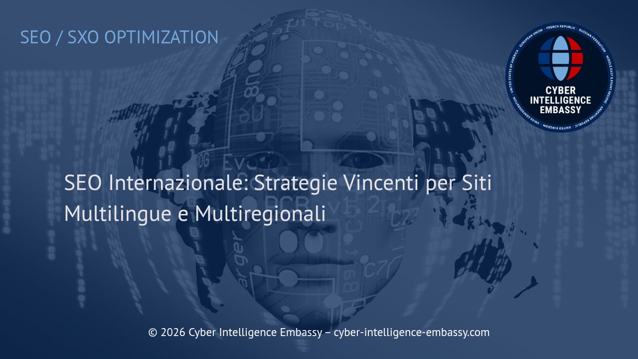 SEO Internazionale: Strategie Vincenti per Siti Multilingue e Multiregionali