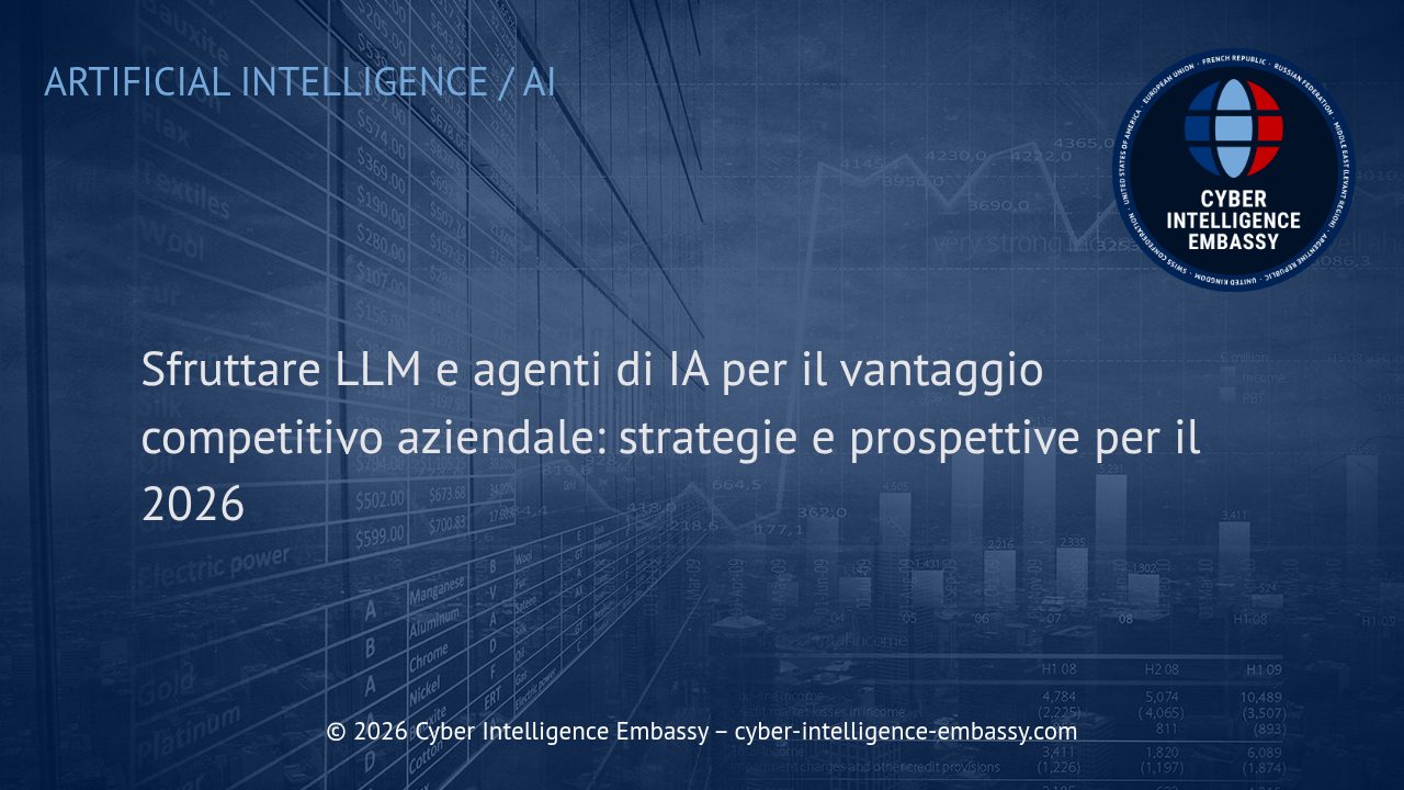 Sfruttare LLM e agenti di IA per il vantaggio competitivo aziendale: strategie e prospettive per il 2026