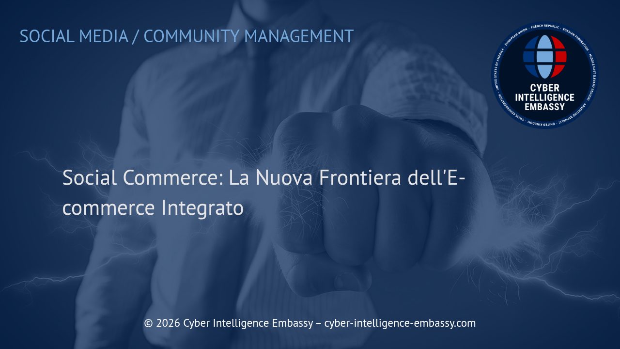 Social Commerce: La Nuova Frontiera dell'E-commerce Integrato
