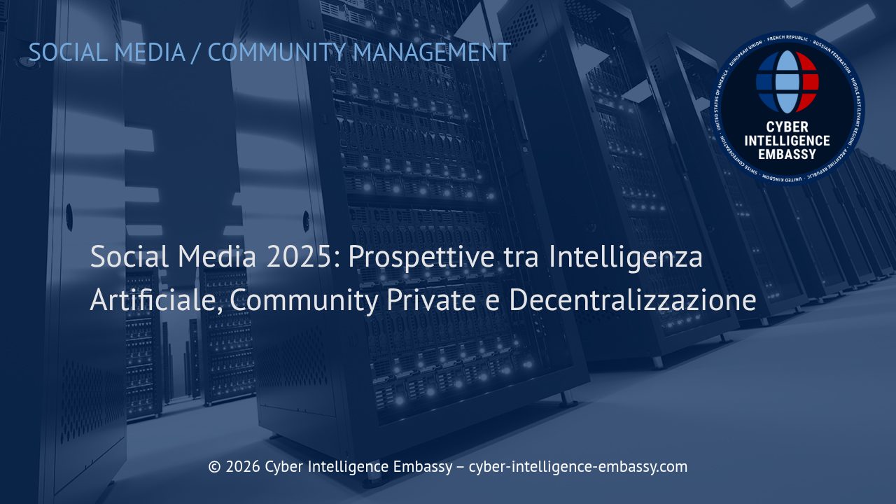 Social Media 2025: Prospettive tra Intelligenza Artificiale, Community Private e Decentralizzazione