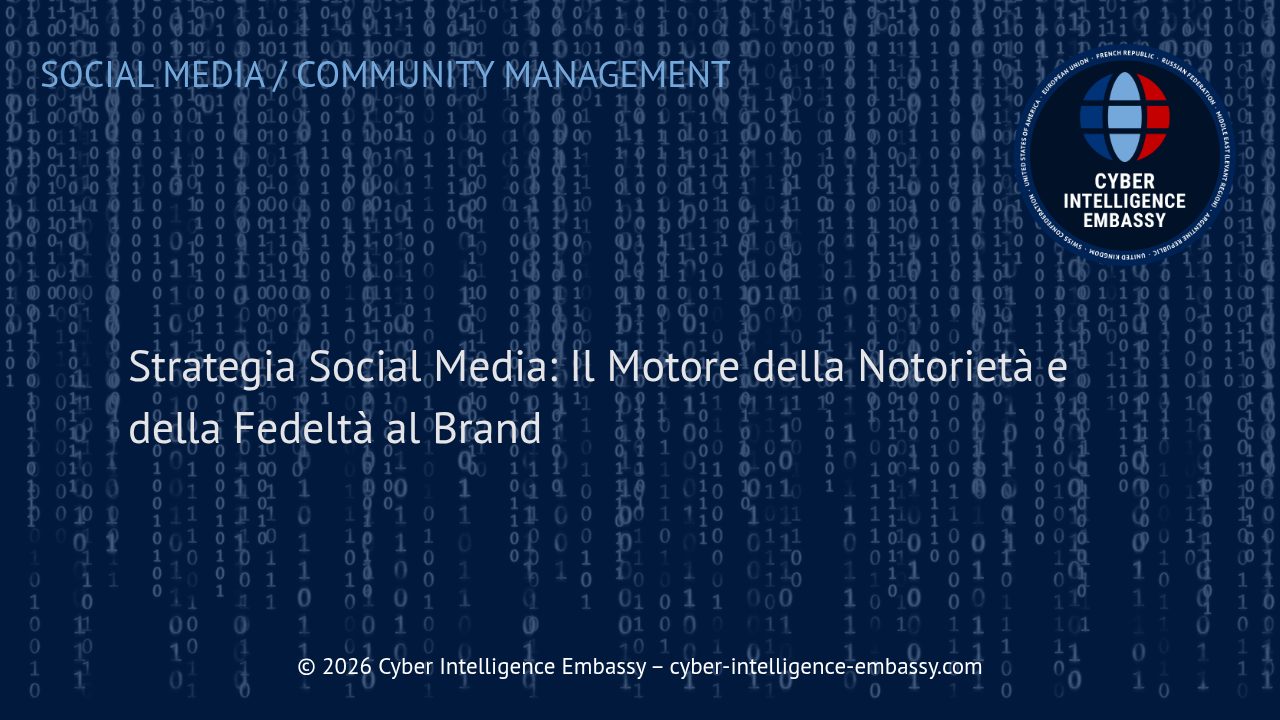 Strategia Social Media: Il Motore della Notorietà e della Fedeltà al Brand