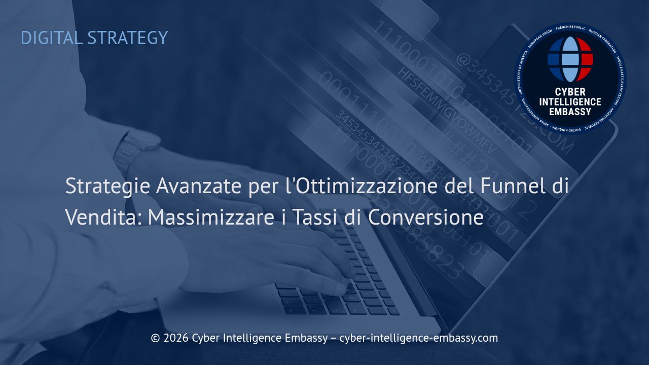 Strategie Avanzate per l'Ottimizzazione del Funnel di Vendita: Massimizzare i Tassi di Conversione