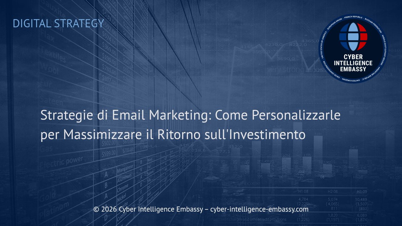 Strategie di Email Marketing: Come Personalizzarle per Massimizzare il Ritorno sull'Investimento
