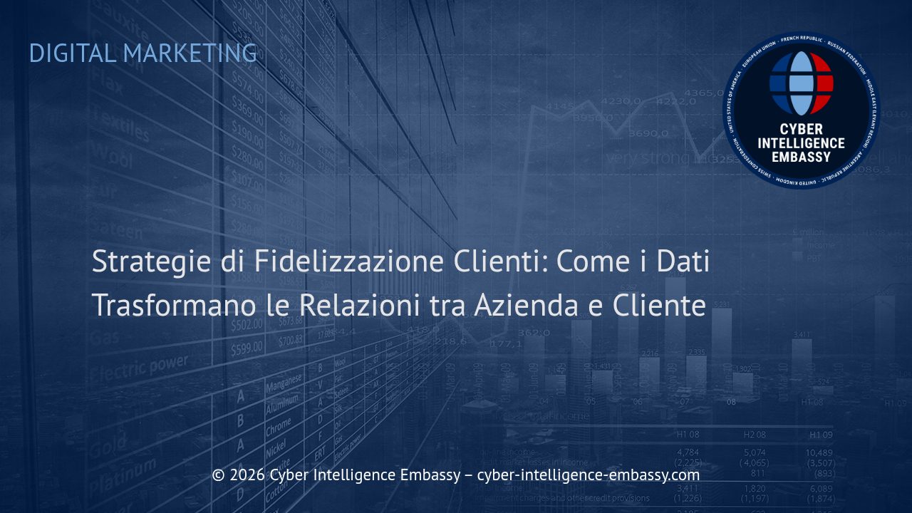 Strategie di Fidelizzazione Clienti: Come i Dati Trasformano le Relazioni tra Azienda e Cliente