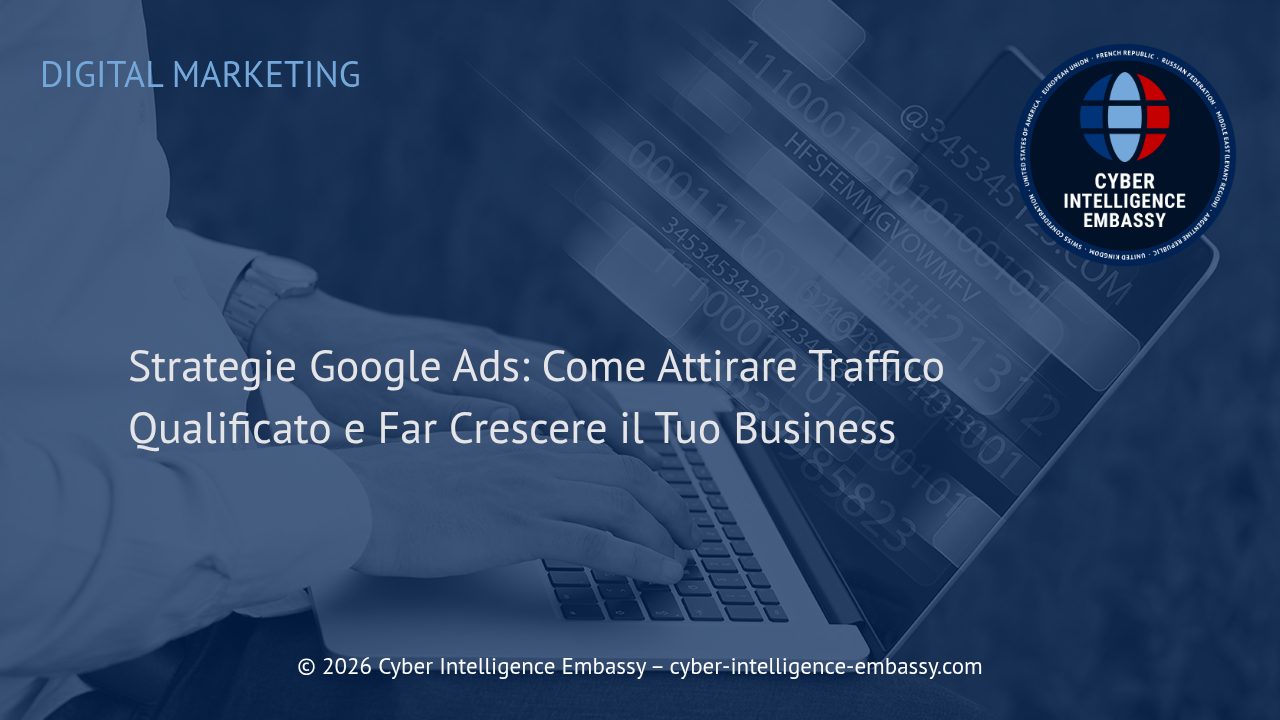 Strategie Google Ads: Come Attirare Traffico Qualificato e Far Crescere il Tuo Business