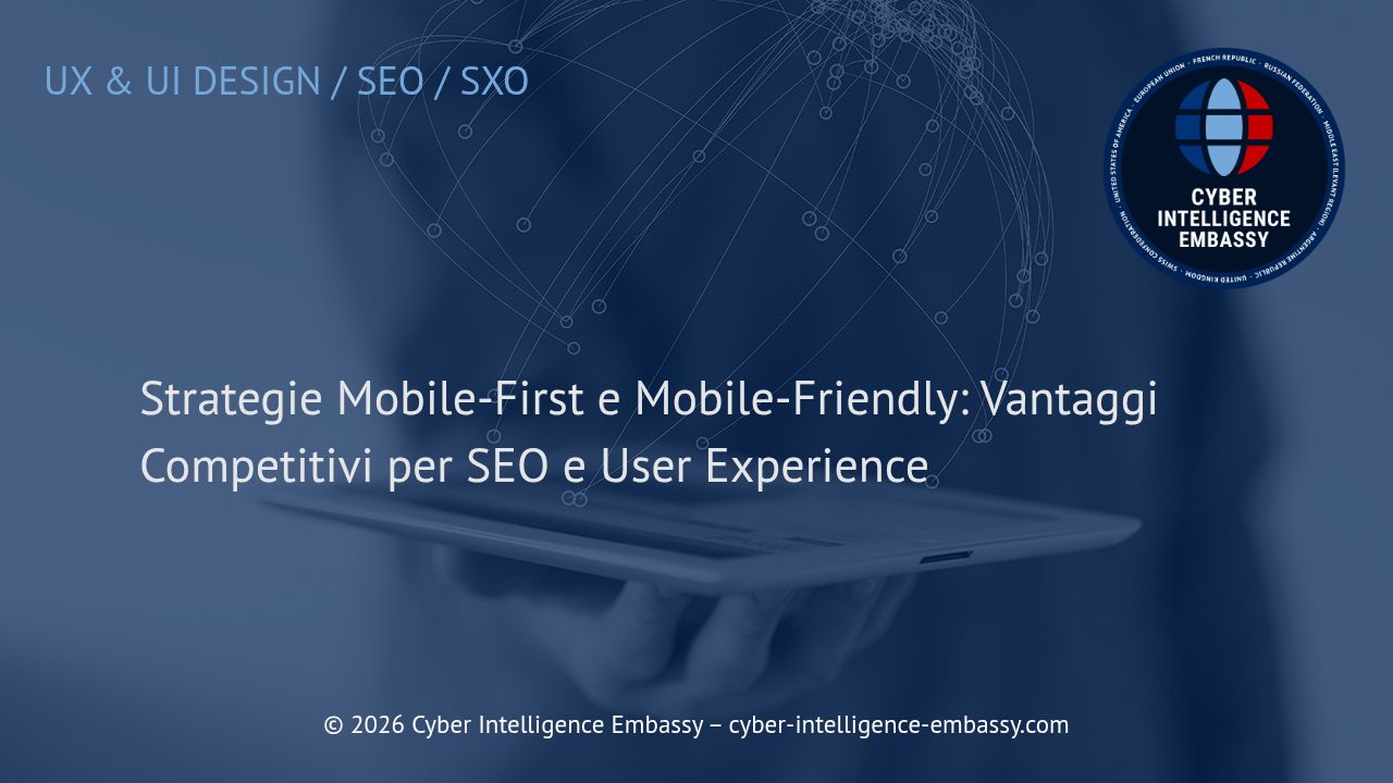Strategie Mobile-First e Mobile-Friendly: Vantaggi Competitivi per SEO e User Experience