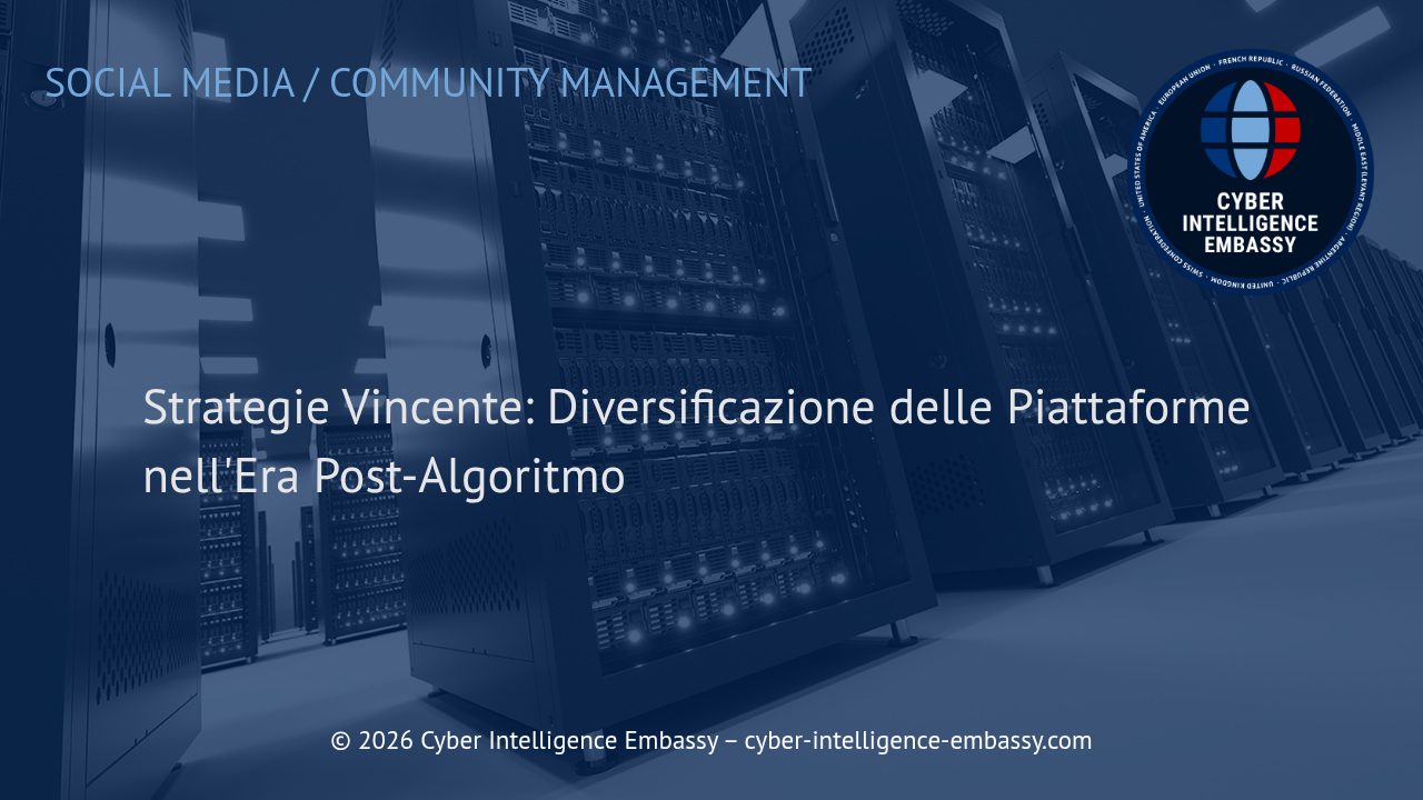 Strategie Vincente: Diversificazione delle Piattaforme nell'Era Post-Algoritmo