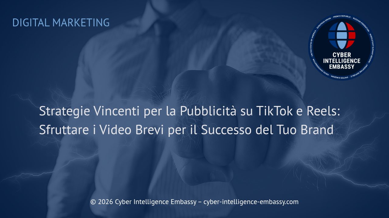 Strategie Vincenti per la Pubblicità su TikTok e Reels: Sfruttare i Video Brevi per il Successo del Tuo Brand
