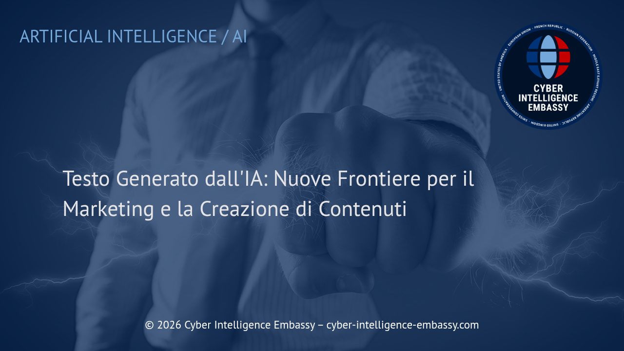 Testo Generato dall'IA: Nuove Frontiere per il Marketing e la Creazione di Contenuti