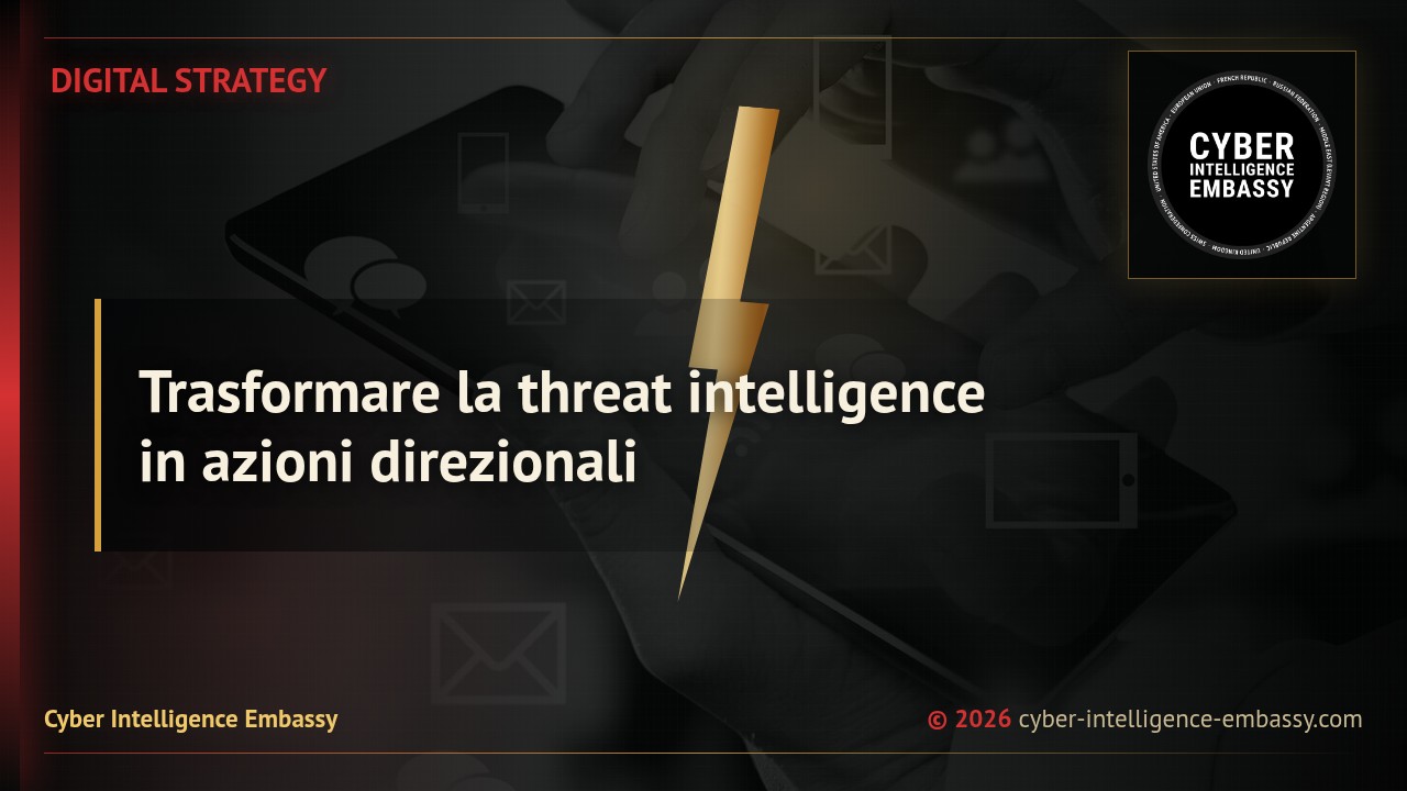 Trasformare la threat intelligence in azioni direzionali